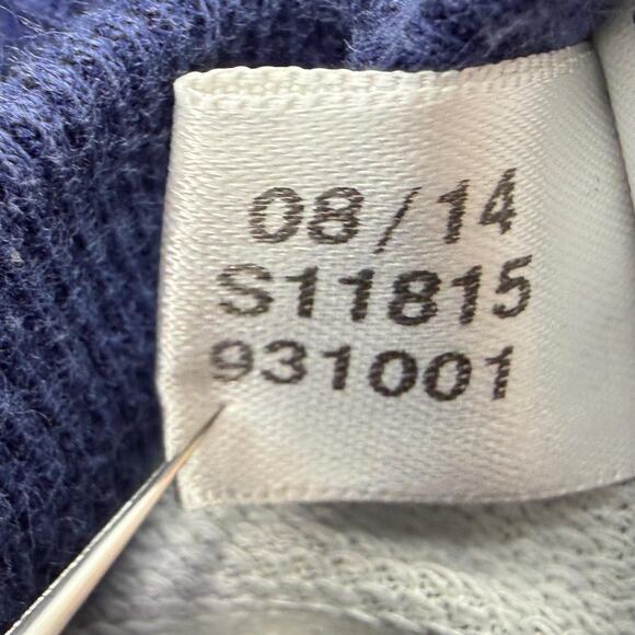 Adidas Rita Ora Hoodie Hoodie Womens Small Navy Floral Rose Trefoil Flocked - Picture 11 of 12